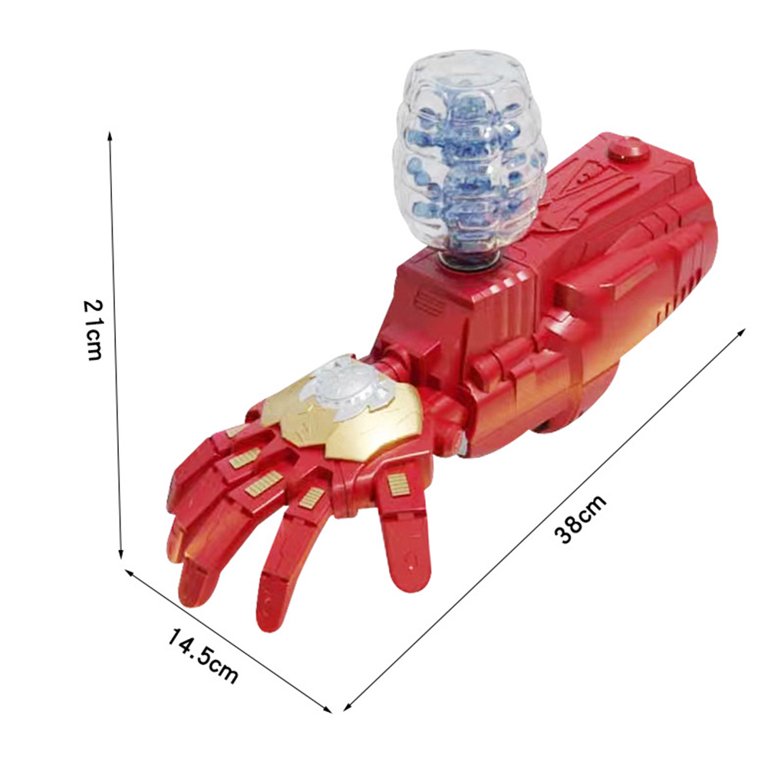 🦸‍♂️💥Brazo Iron Man Lanzador Hidrogel - Robotico