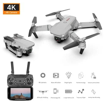 70%OFF🚨Nuevo Drone Doble Cámara 4k HD  WiFi - GRATIS Batería Adicional y Maletin 💼