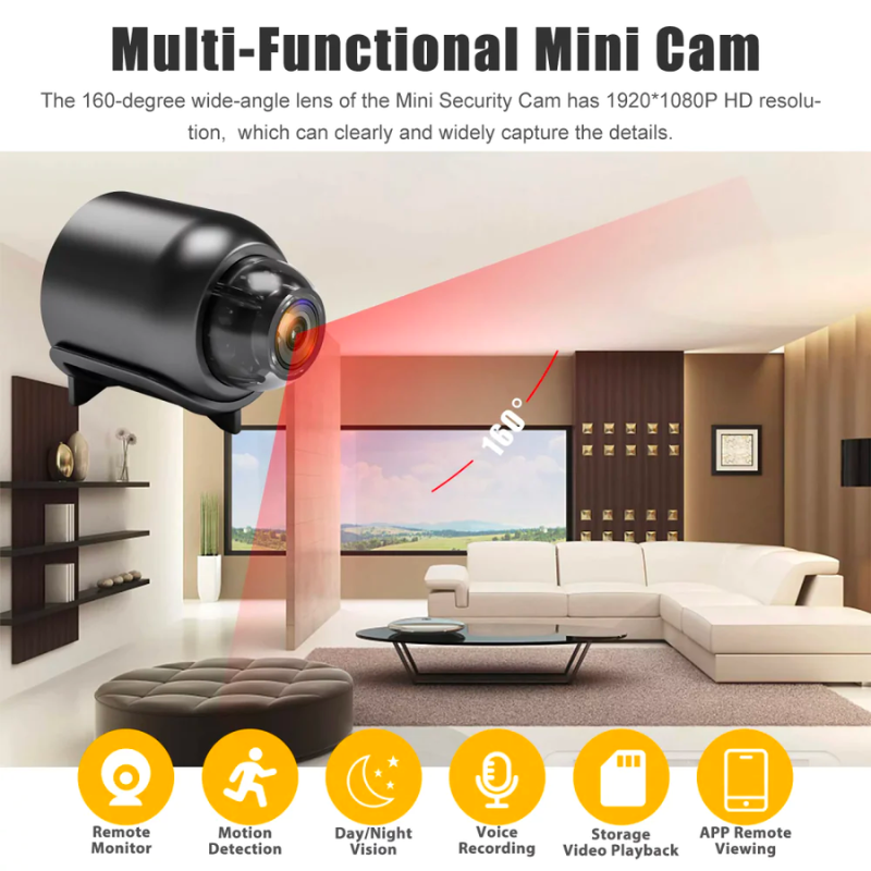 🕵️‍♀️Mini Camara De Seguridad Espia Full Hd