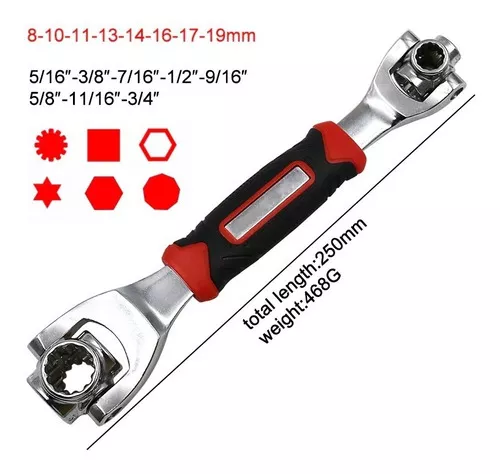 Llave Hexagonal 48 en 1 Multiusos Giratoria Universal 360, imprescindible para cualquier tarea de reparación