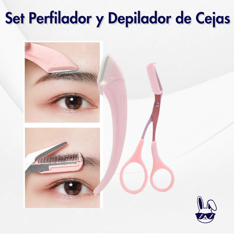 🚨50% OFF - Set Perfilador y Depilador, Tus cejas perfectas en minutos sin dolor⏰