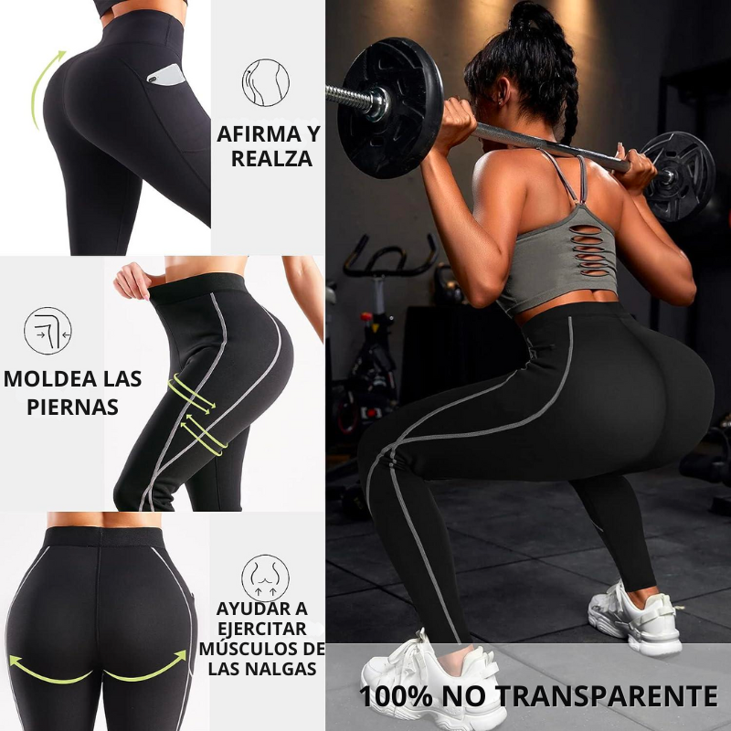 ¡Oferta 40%OFF por tiempo limitado! 💥Suda 4 veces más con nuestro Set Leggings de Neopreno+ GRATIS Top y despídete de esos kilos de más 🏋️‍♀️🔥