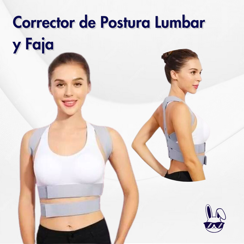 Nuevo Corrector De Postura Lumbar y Faja